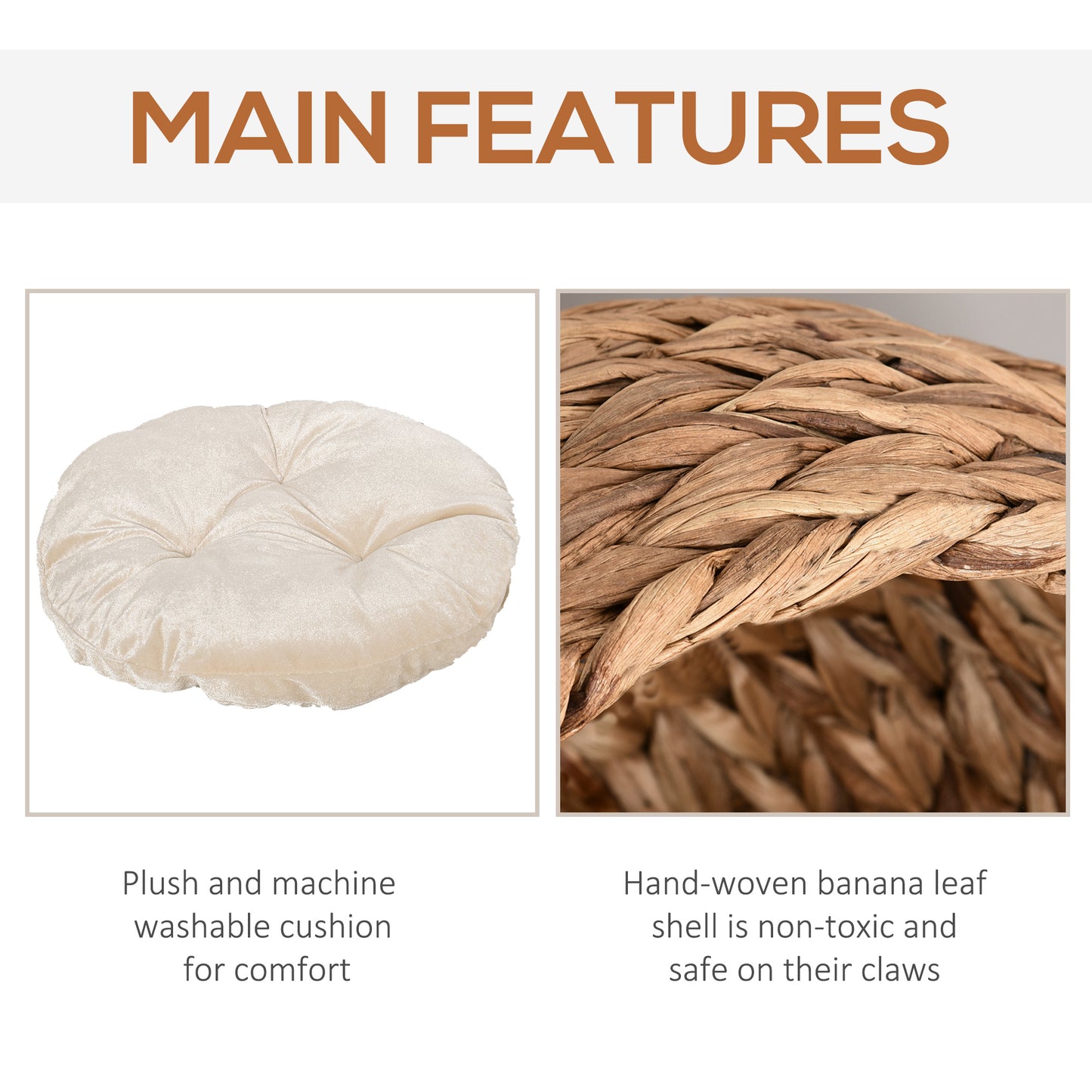 Elevated Banana Leaf Cat Bed