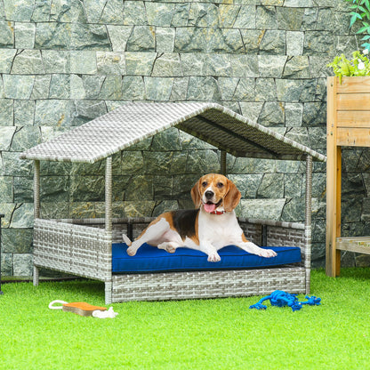 Rattan Elevated Pet House